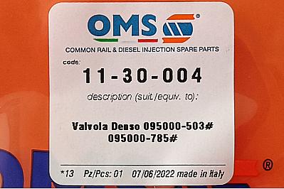 Клапан форсунки Denso 095000-503#, DCRI107850 / Mazda, Hino, Subaru, Hyundai